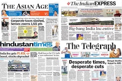 Centre's Corporate Tax Cut Headlines Front Pages Of All Major Dallies Centre's Corporate Tax Cut Headlines Front Pages Of All Major Dallies