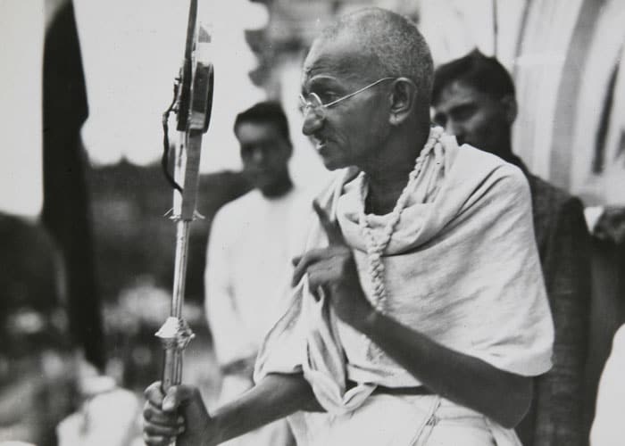 Gandhiji in one of his endeavours for Satya Graha. <br><br>(Photo: AP)