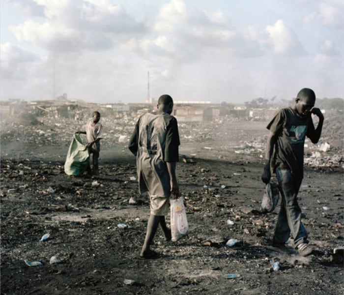 The Basel Convention on the Control of Transboundary Movements of Hazardous Wastes and Their Disposal, agreed to in 1989 and now adopted by a majority of nations, was meant to stop the dumping of toxic waste in poor countries. But rules get complicated when the waste arrives as a gift. (Photo credit: Pieter Hugo for The New York Times)