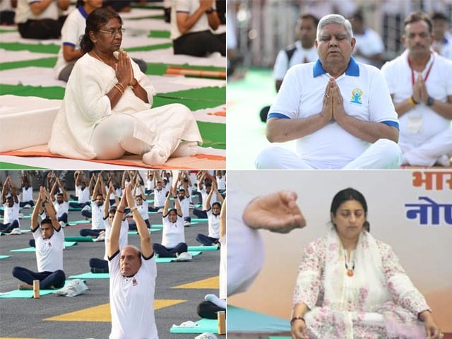 Photo : International Yoga Day 2023: Glimpses Of How India Celebrated The Day