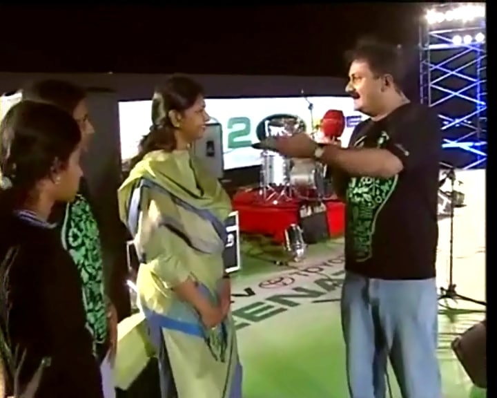Donning a green suit, Tamil Nadu MP, MK Kanimozhi sends out the message loud and clear that Tamil Nadu will be a greener and cleaner state in the years to come.