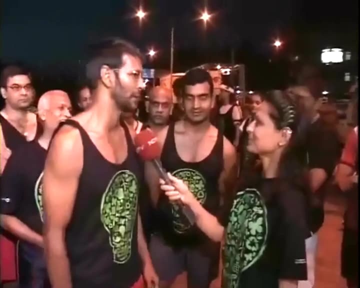 Bollywood actor Milind Soman talks to NDTV's Rupali Tiwari  just before beginning his 100-kilometer run for the environment.