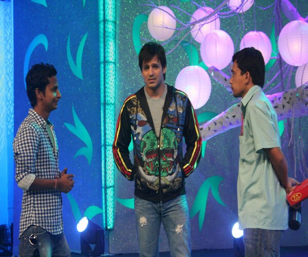 Viveik Oberoi on the sets of the NDTV-Toyota Greenathon, hours before the mega environment initiative.
