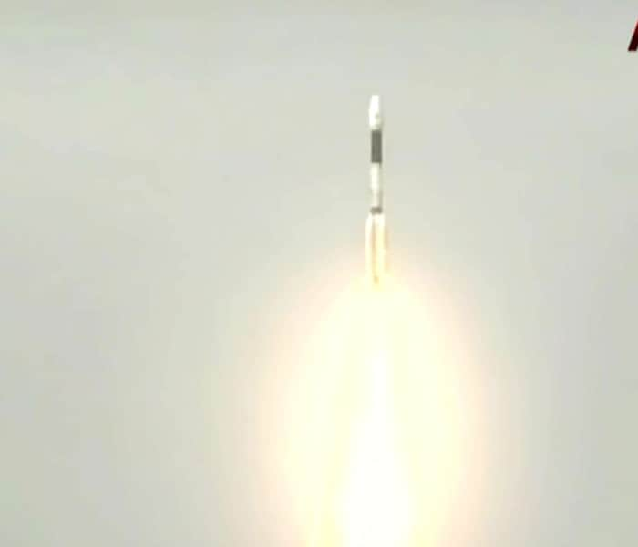 At lift-off, the first stage ignites using one of the world's largest solid fuel motors and strap on boosters.