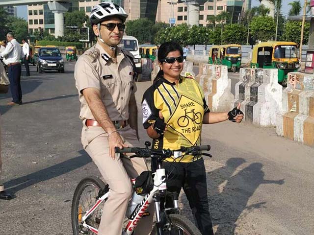 Congested Gurgaon Goes 'Car Free'  For a Day: 5 Pics