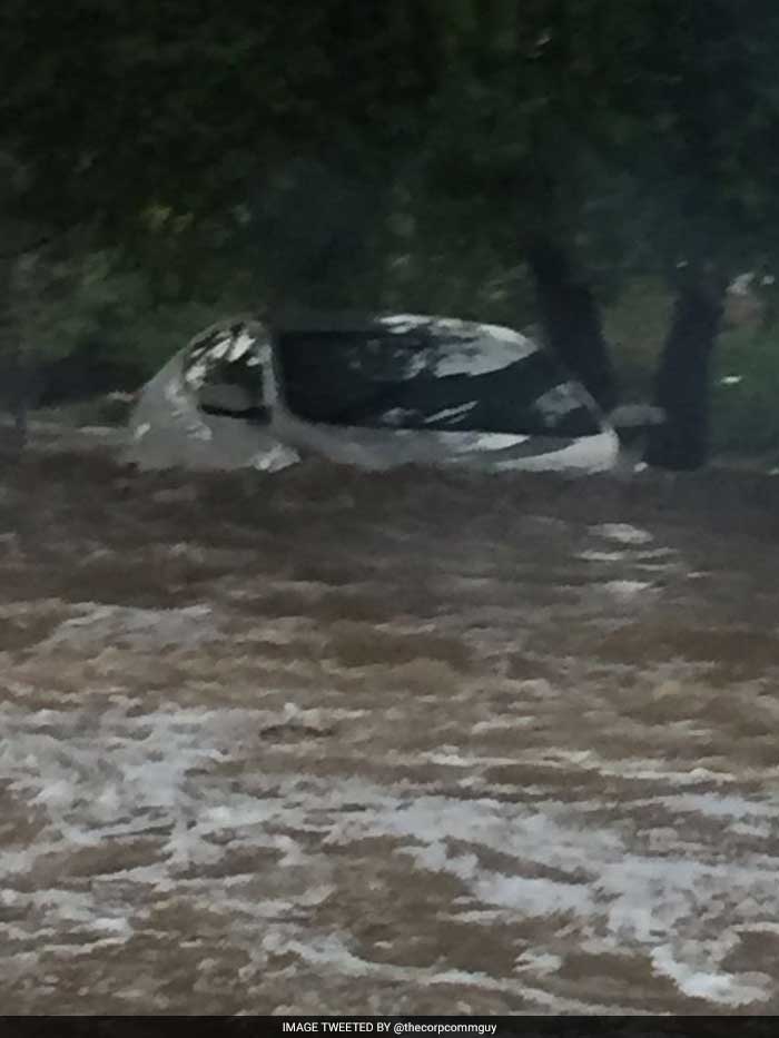 5 Pics: Massive Traffic Jams, Waterlogging In Gurgaon After Heavy Rain