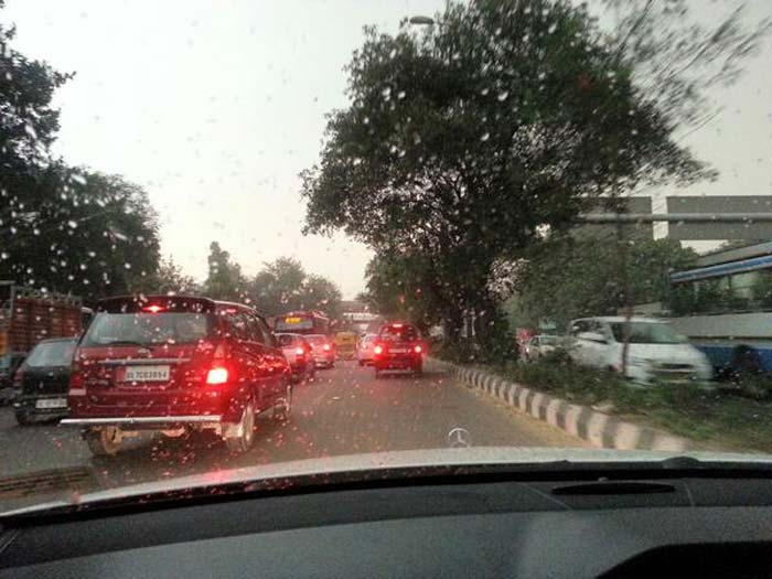 Hailstones in Delhi