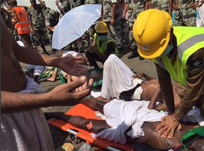 The incident took place during the stoning ceremony. (AP Photo)