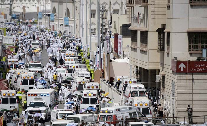 Eid al-Adha, the feast of sacrifice, has traditionally been the most dangerous day of haj because vast numbers of pilgrims attempt to perform rituals at the same time in a single location. (AFP Photo)