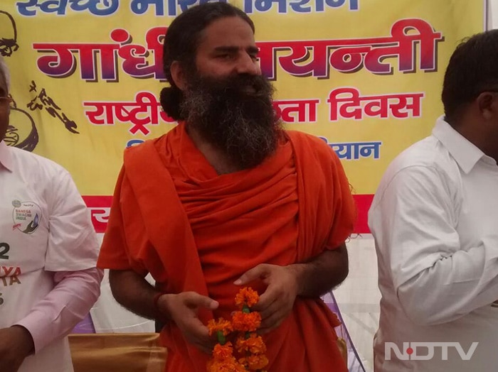 Baba Ramdev attends a clean-up drive at Haridwar- one of India's most important pilgrimage sites.