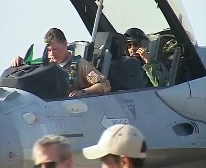 Shahid is ready to take off. (Photo courtesy: PTI)
