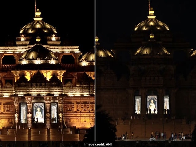 Photo : India Celebrated Earth Hour Day To Promote Energy Conservation And Raise Climate Awareness