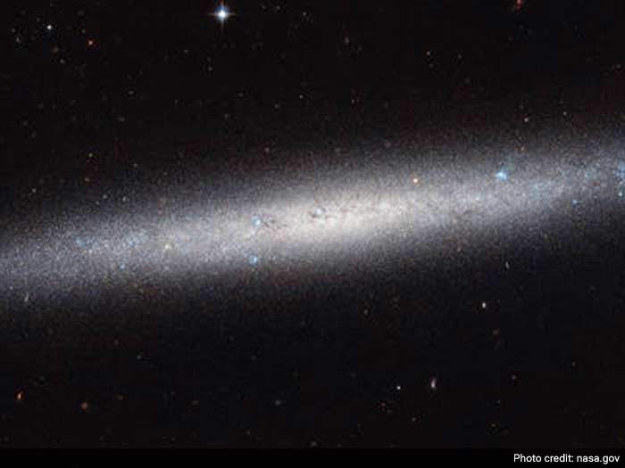 NASA: An edge-on view of the spiral galaxy NGC 5023.