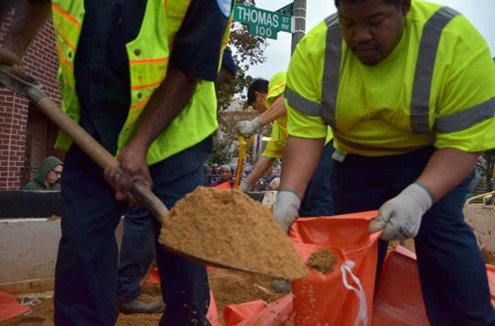 Superstorm Sandy slams into US East coast