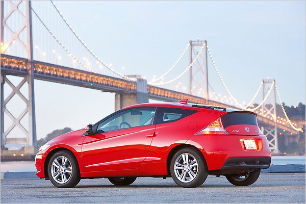 A sharp wedge, it has an expansive glass rear hatch that seems to extend half the length of the vehicle, almost as if someone chopped a car into thirds, pulled out the center section and fused the two ends together.(NYT Photo)