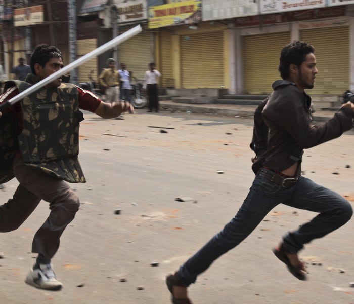 One person was stabbed to death on Monday and another hurt in the Shalibanda area. Another person was injured when a vehicle was attacked at Khilwat Chowrasta. About 130 persons, suspected to be involved in the communal clashes, have been taken into custody so far, police added.(AP photo)