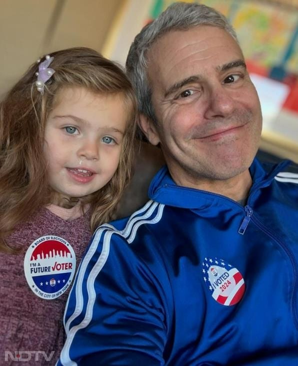 Andy Cohen, American TV show host, posted a photo with his daughter, writing "I voted for Her, for us."