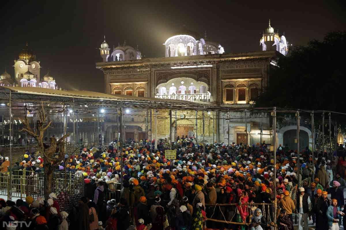 In Punjab's Amritsar, people gathered at the Golden Temple to welcome the New Year