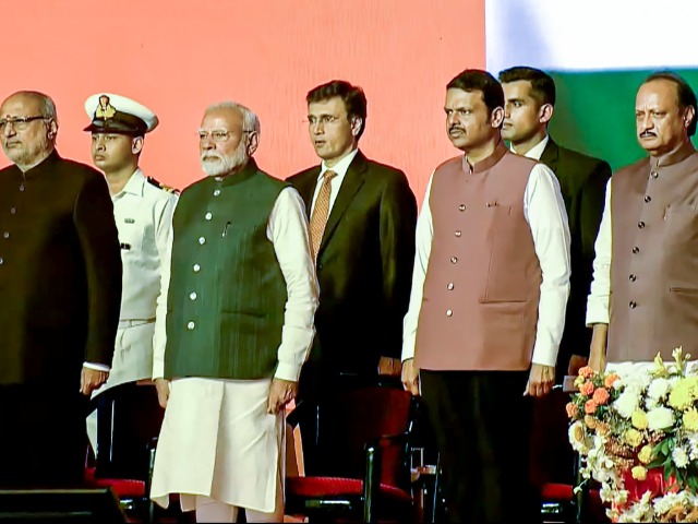 In Pics: PM Modi, Chief Ministers, Celebs Attend Maharashtra Oath Ceremony