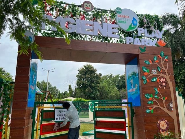 Photo : Dettol Hygiene Play Park Opens In Gorakhpur, Uttar Pradesh