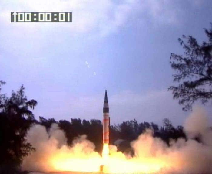 Agni V, India\'s first ICBM, successfully test-fired