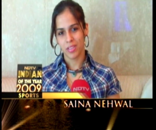 For taking Indian badminton to unprecedented heights by becoming the first Indian woman to win a Super Series title with the Indonesian Open in Jakarta, Saina Nehwal won the Sportsperson of the Year award.<br><br>
<a target="_blank" class="text2bold_link" href="http://www.ndtv.com/convergence/ndtv/new/ioy09/ioyhome09.aspx">NDTV Indian of the Year: And the winners are...</a>