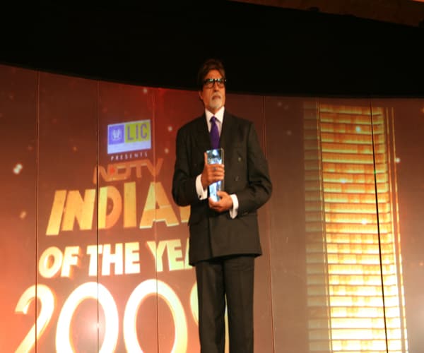 One of the most prominent figures in the history of Indian cinema, Amitabh Bachchan was NDTV's Bollywood icon of 21 years.<br><br>
<a target="_blank" class="text2bold_link" href="http://www.ndtv.com/convergence/ndtv/new/ioy09/ioyhome09.aspx">NDTV Indian of the Year: And the winners are...</a>