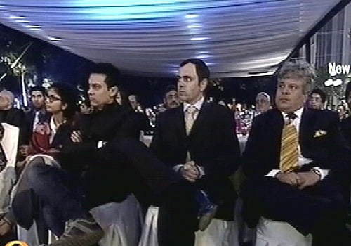 <p>It's been a long wait - millions have voted, millions have judged and thus today, deeds of the deserving few have been applauded. NDTV's Indian of the Year awards was a grand opportunity to&nbsp;appreciate those who have made being an Indian meaningful and a matter of humble pride. </p>
<p>Here, (from the right) Suhel Seth, Omar Addullah, Aamir Khan with his wife Kiran Rao are seen seated as part of the audience.</p>