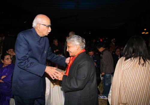 <p>BJP's Prime Ministerial candidate for 2009, L K Advani and Delhi Chief Minister Sheila Dikshit - two stalwarts of Indian politics&nbsp;were present at&nbsp;NDTV's Indian of the Year&nbsp;award ceremony, that was held in New Delhi, on&nbsp;January 21, 2009.&nbsp;The Lifetime Achievement award went to L K Advani, while Sheila Dikshit was voted to be the Political&nbsp;Leader of the Year 2008.&nbsp;</p>