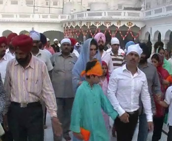 Priyanka Gandhi visits Amritsar