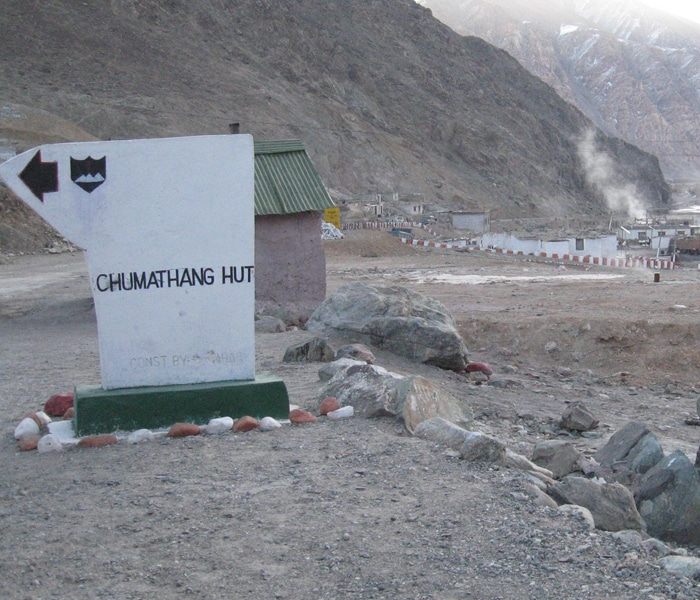 At Chumathang, another military  station.(NDTV photo)