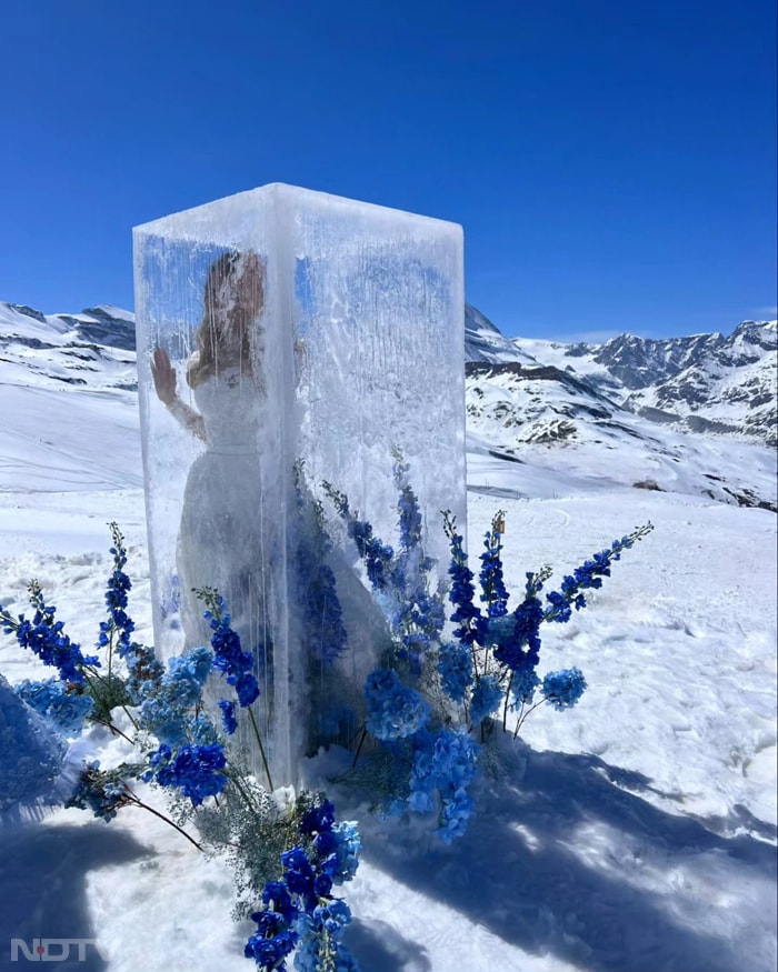 Inside Swiss Wedding Where Bride Emerged From Ice Cube