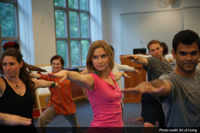 Practicing For Yoga Day in Sweden