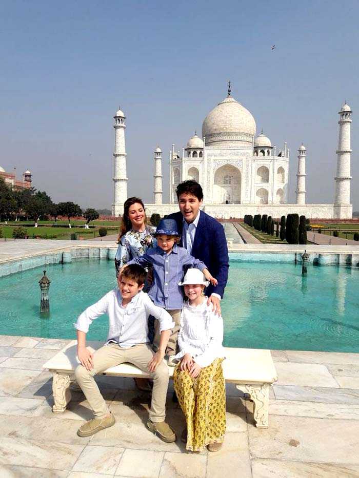 Photos: Justin Trudeau Kicks Off India Tour With Family Visit To The Taj Mahal