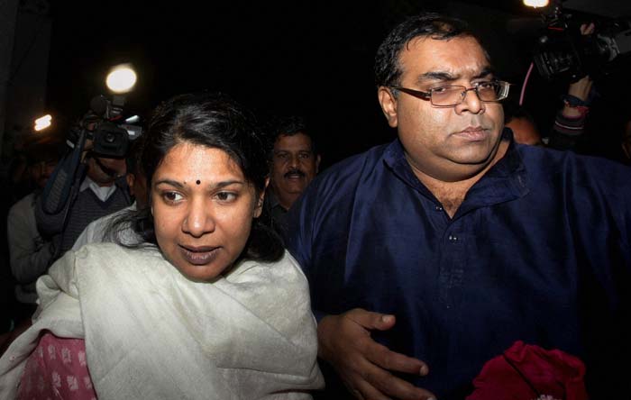 The Rajya Sabha MP, who was arrested on May 20 this year, for her alleged role in the telecom scam, was granted bail by the Delhi High Court on Monday (November 28). Earlier suggestions that the party will attempt to confer a sort of martyrdom on Kanimozhi for her term in jail resonated at her residence this evening. DMK MP Vasanthi Stanley, who was at Kanimozhi's residence to greet her, said that she deserves some important post in the party having withstood 194 days in jail.