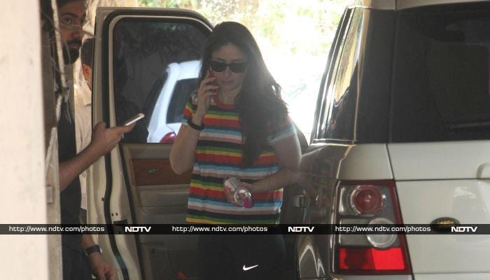 She is a regular at the gym and seldom misses her sessions. She was spotted outside her gym in Bandra.