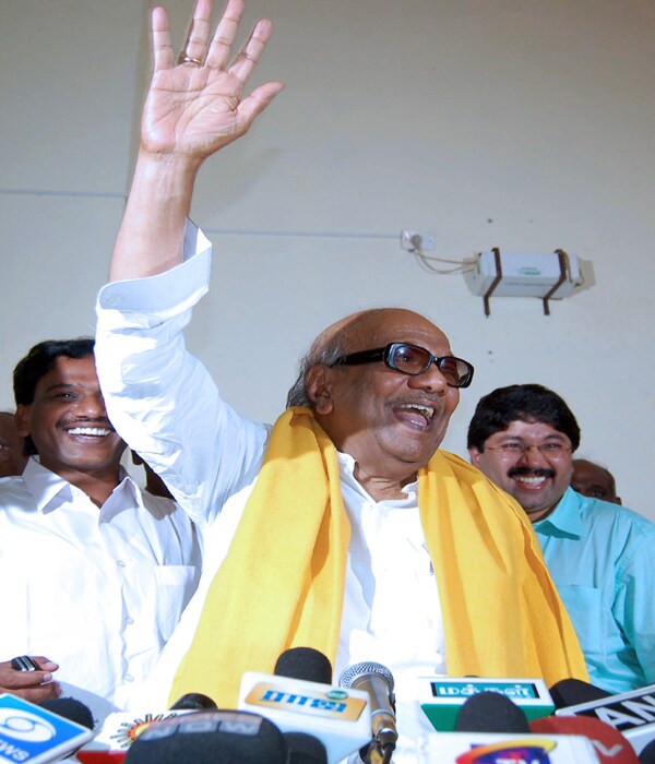 After the death of CN Annadurai in 1969, Karunanidhi became the Chief Minister of Tamil Nadu. He has held various positions in the party and government during his long career in the Tamil Nadu political arena. (AFP Photo)