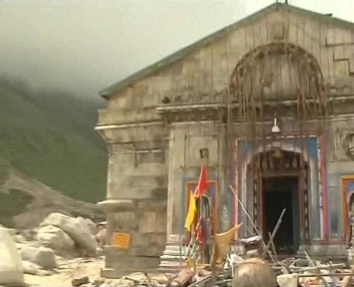 In and around Kedarnath temple today