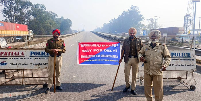 बॉर्डर सील-फोर्स तैनात... किसानों का दिल्‍ली मार्च आज, किसानों को रोकने के लिए
