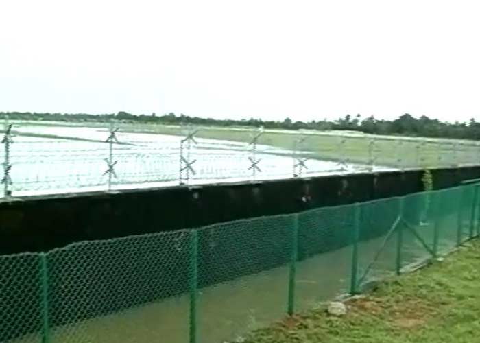 The Kochi airport was closed since morning due to water flooding the runway.