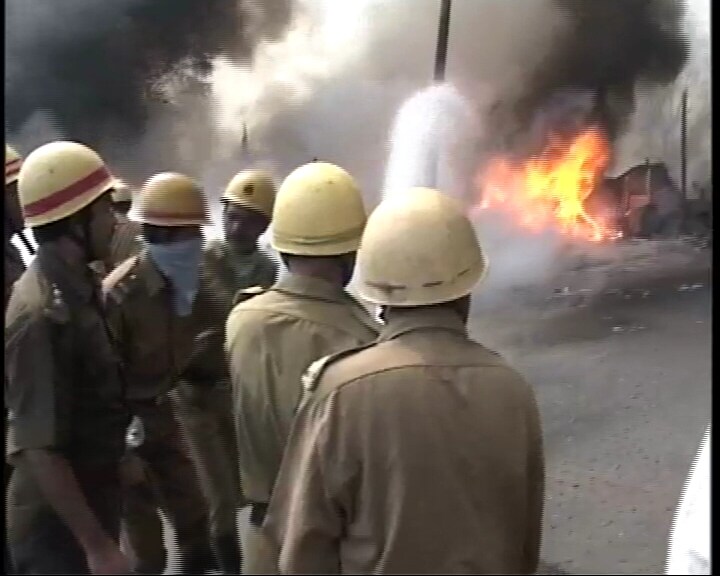 The fire resulted in a massive traffic jam on the Eastern Metropolitan Bypass. The cause of the fire was not immediately known.