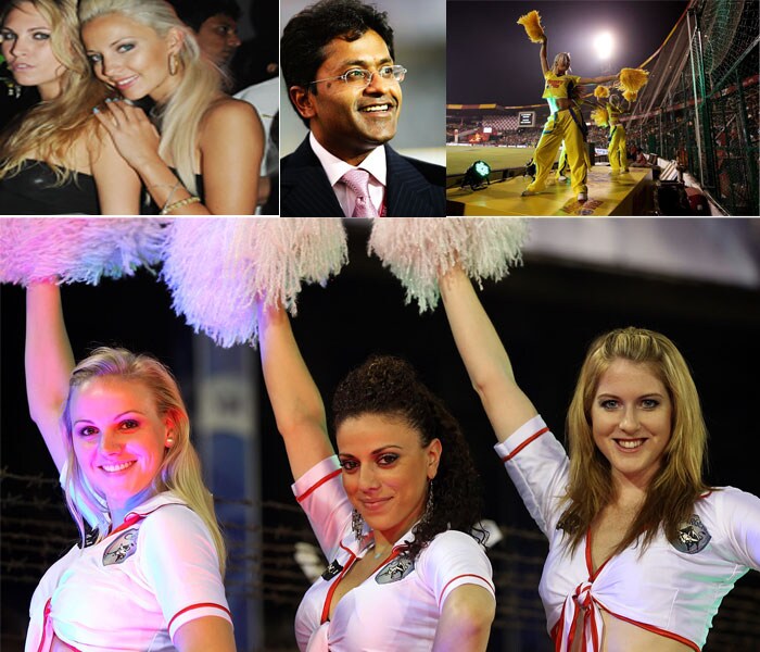 Lalit Modi brought glitz and glamour to the game! The cricket field also became home to the cheerleaders, cheering every ball hit hard to cross the boundary. (AFP Photo)