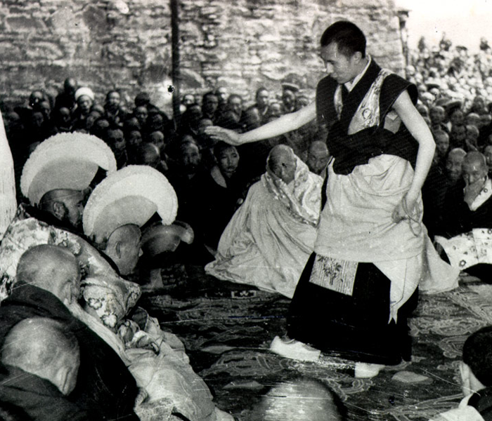 The year 1950 saw the Dalai Lama assume full political power after China's invasion of Tibet in 1949.
<br><br>On 17 November 1950, His Holiness was officially enthroned as the temporal leader of Tibet in a ceremony held at the Norbulingka Palace. (Photo Courtesy: www.dalailama.com)