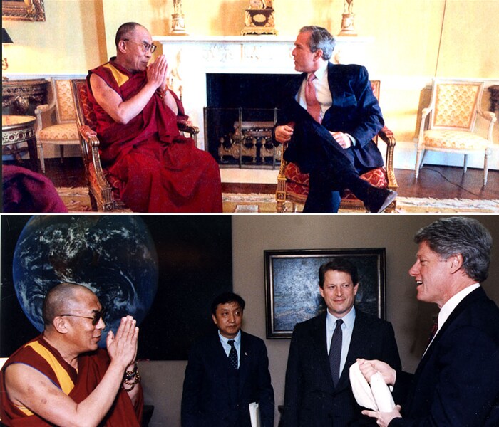 In the beginning of the 21st century, the Dalai Lama made landmark visits to America, meeting Presidents George W. Bush and Bill Clinton on separate occasions during their respective terms. (Photo Courtesy: www.dalailama.com)