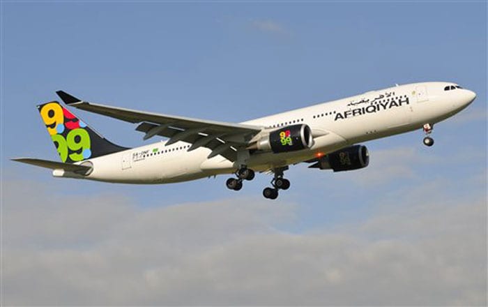 Afriqiyah Airways started operations with five leased planes and signed a contract with Airbus at an exhibition in Paris in 2007 for the purchase of 11 new planes. (AP Image)