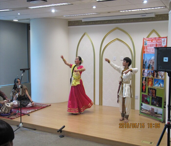 Two such students, one Indian and one Chinese, who had done very well, performed at the culture wing on May 15, 2010.