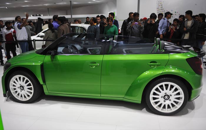 Skoda RS 2000 displayed at Auto Expo 2012.