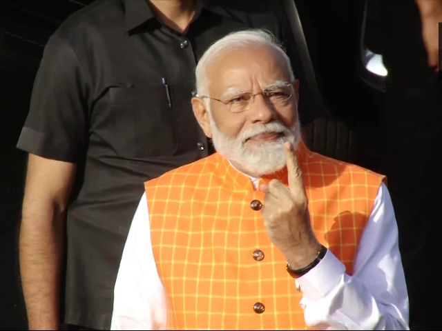 Lok Sabha election 2024: प्रधानमंत्री नरेंद्र मोदी ने किया मतदान