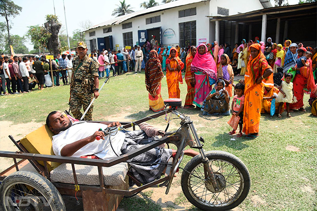 Wheelchairs, Bullock Carts, Boats: How People Arrived To Vote In 2nd Phase