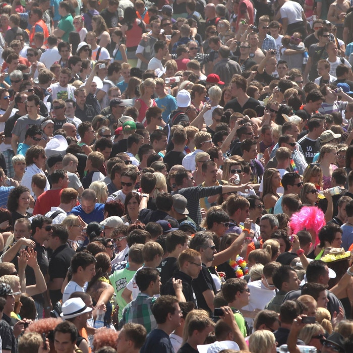 This image clearly shows the number of people who attended the Love Parade dance on July 24, 2010. (AFP Photo).